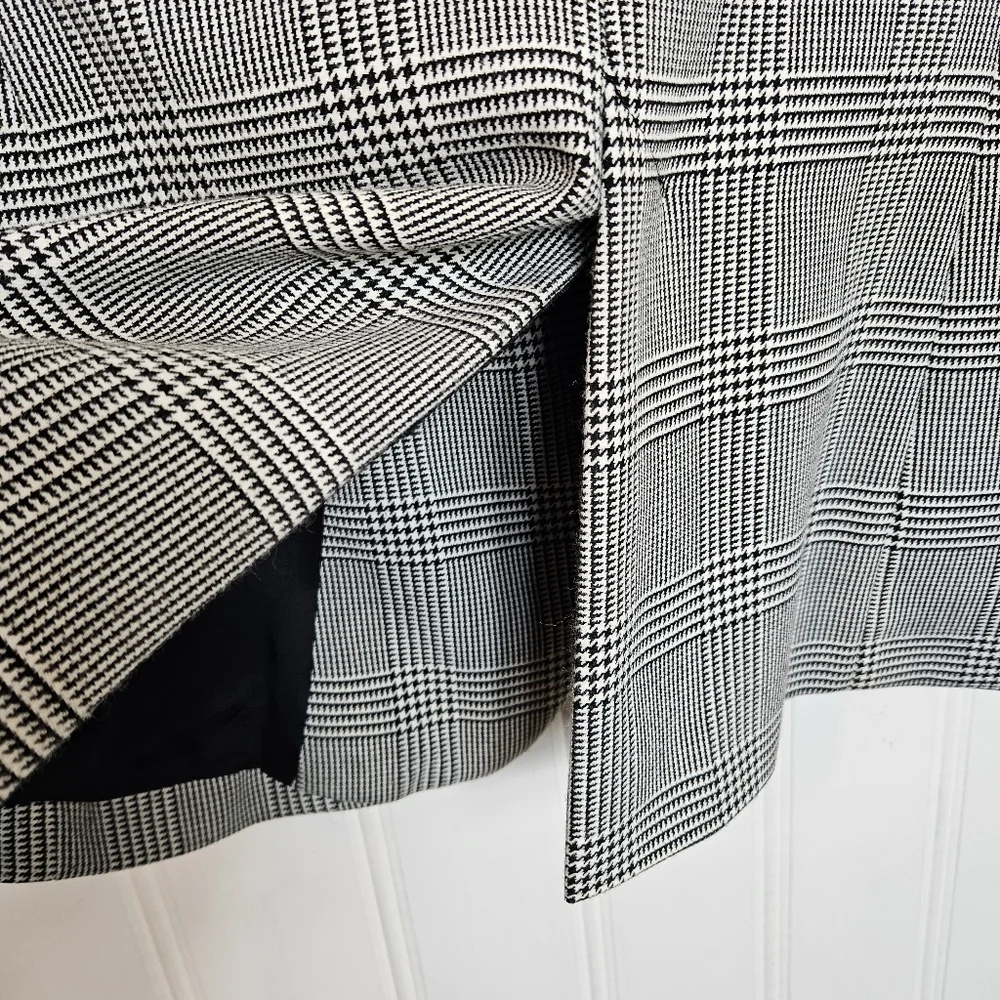 Zara Glen Plaid Blazer Jacket Women S Equestrian Preppy Academia Clean Girl Work